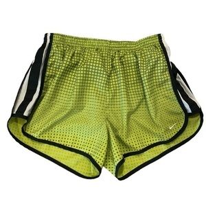 Nike Dri-Fit Shorts women's Med Green elastic drawstring